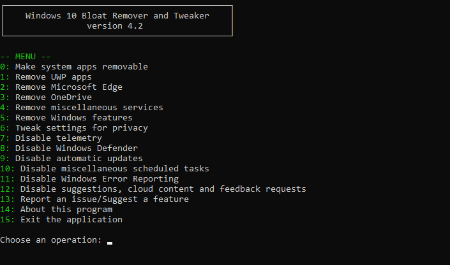 Windows 10 Bloat Remover and Tweaker 5.0