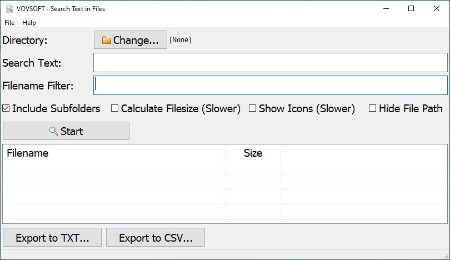 VovSoft Search Text in Files 3.5.0