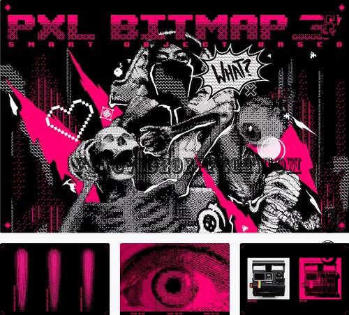 Pxl Bitmap 3 - Photoshop Effect - 42154657