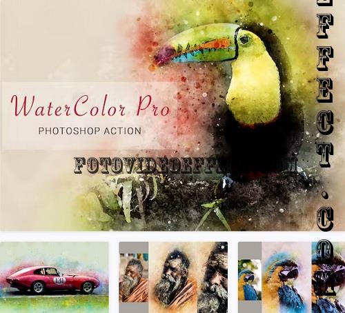 Watercolor Pro Photoshop Action - TNBUYJR