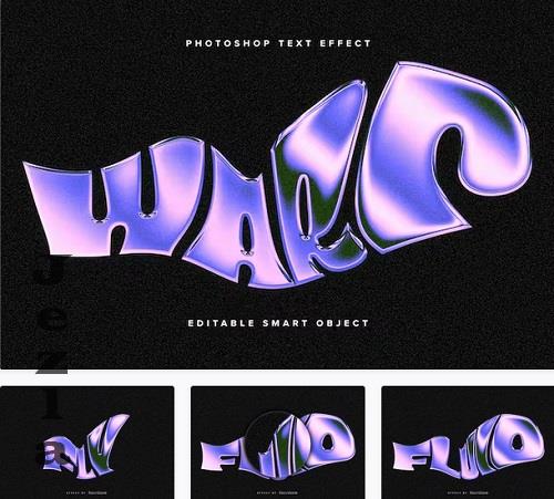 Warped Chrome PSD Text Effect - SSXPARZ