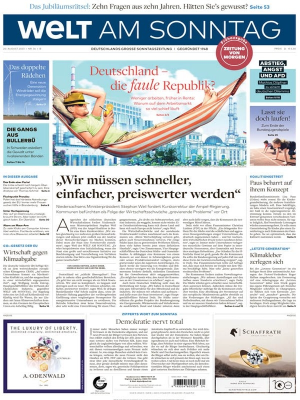 WELT am SONNTAG - 19. August 2023