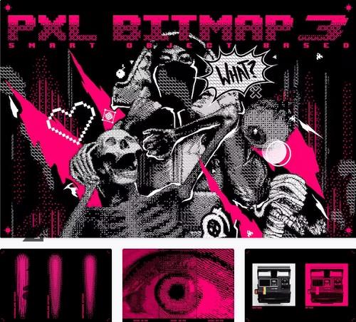 Pxl Bitmap 3 - Photoshop Effect - 42154657