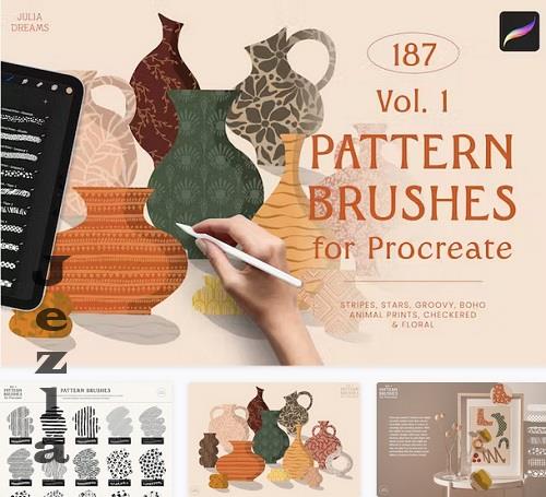 Pattern Brushes For Procreate Vol 1 - 16523055