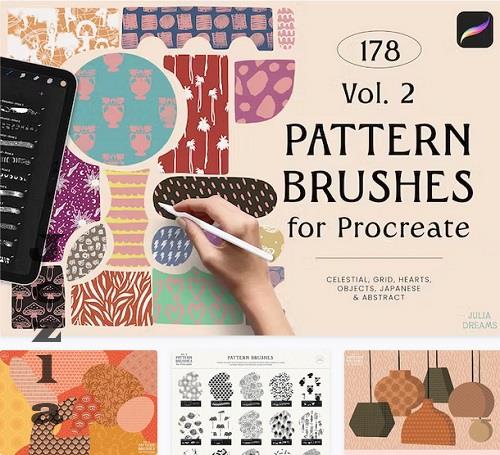Pattern Brushes For Procreate Vol 2 - 21322429