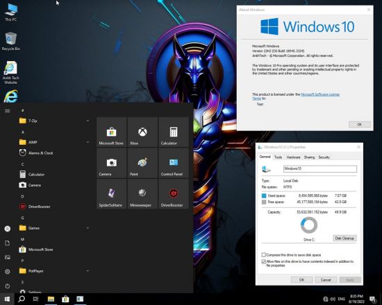 Windows 10 22H2 Build 19045.3324 Ankh Tech x64 2023