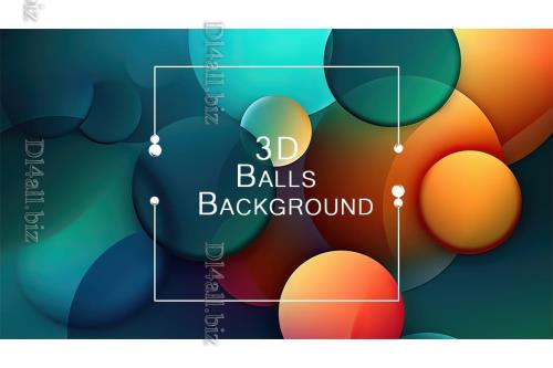 3D Balls Background vol 2