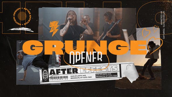 Videohive - Grunge Collage Opener 47241847