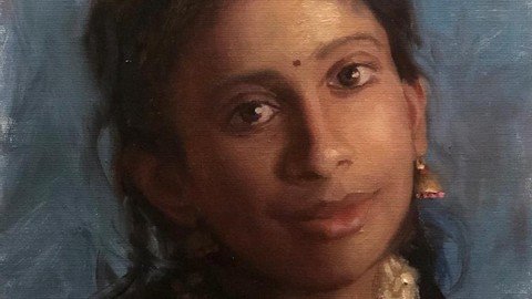 Master Oil Portrait Painting Of Beautiful Girl Series–3