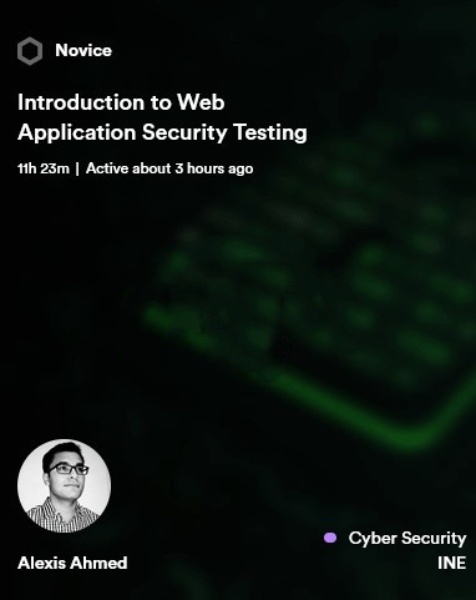 INE - Introduction to Web Application Security Testing