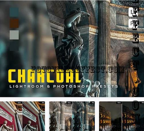 6 Charcoal Lightroom and Photoshop Presets - DF785TY