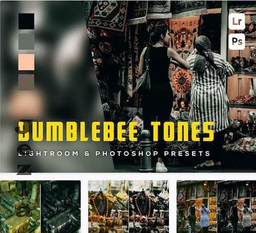6 Bumblebee tones Lightroom and Photoshop Presets - TN9YSQW