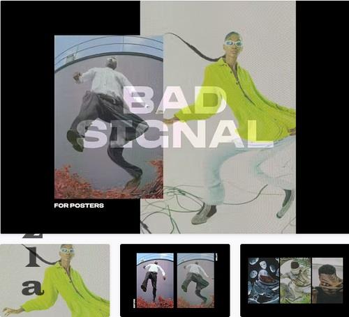 Bad Signal Poster Photo Effect - 42174418