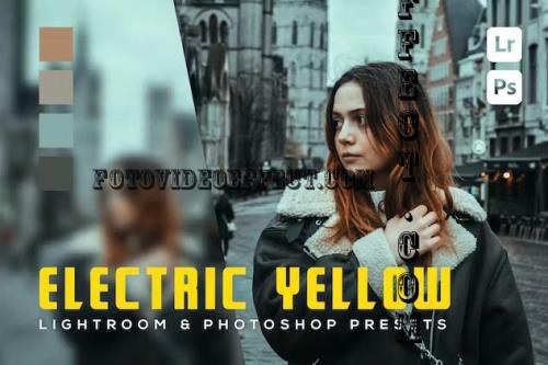 6 Electric yellow Lightroom and Photoshop Presets - EAQFF5Q