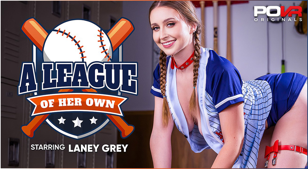 [POVR Originals / POVR.com] Laney Grey - A League Of Her Own [30.08.2023, Blowjob, Braided Pigtails, Brunette, Closeup Missionary, Cowgirl, Cum In Mouth, Doggy Style, Fingering, Hairy Pussy, Handjob, Locker Room, Masturbation, Missionary, Natural Tits, Pov, Reverse Cowgirl, Striped Socks, Under Knee Socks, Uniform, Virtual Reality, SideBySide, 180°, 7K, 3600p, SiteRip] [Oculus Rift / Quest 2 / Vive]