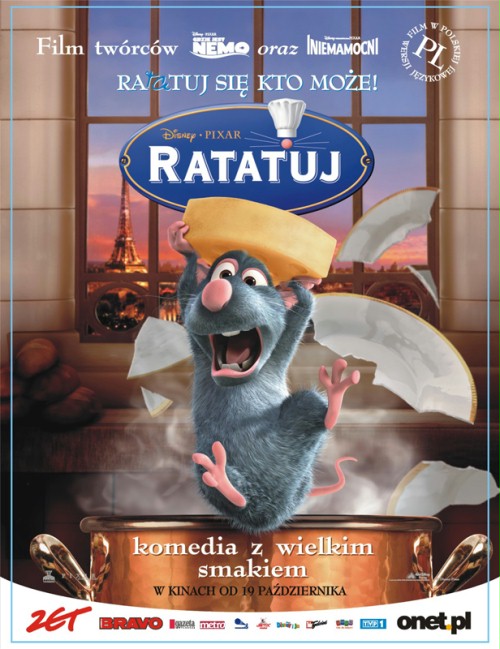 Ratatuj / Ratatouille (2007) MULTi.1080p.BluRay.x264-DSiTE / Dubbing Napisy PL