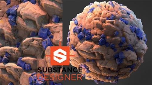 Stylized Lazurite – Substance Designer