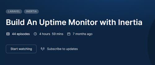Codecourse – Build An Uptime Monitor with Inertia