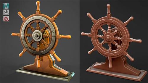 Stylized Ship Wheel – Maya, Zbrush, Substance Painter Videos