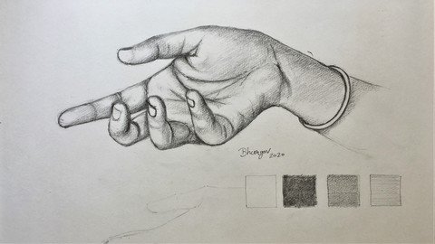 How To Draw A Realistic Human Hand Pencil Drawing