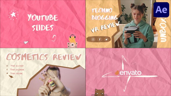Videohive - Hand Made Youtube Endscreens for After Effects 47585804