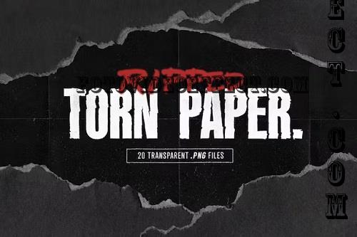 Black Torn Paper Texture Pack - N2ZZYME