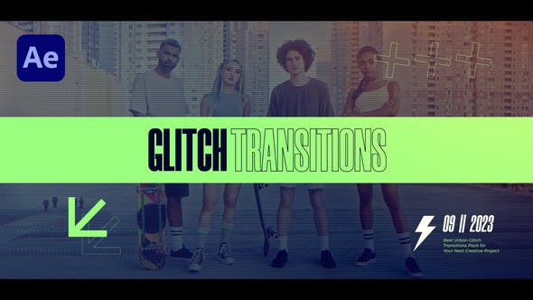 Videohive - Glitch Transitions 47617681