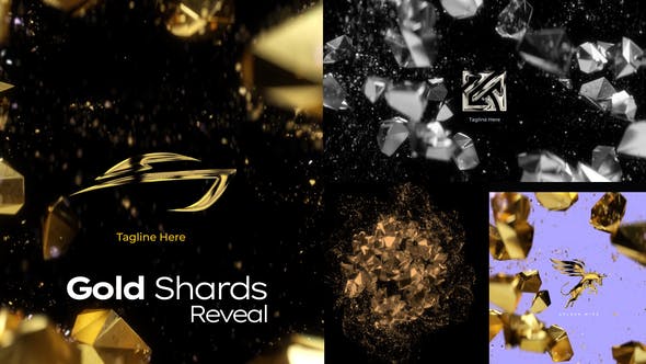 Videohive - Gold Shards Reveal 47415085