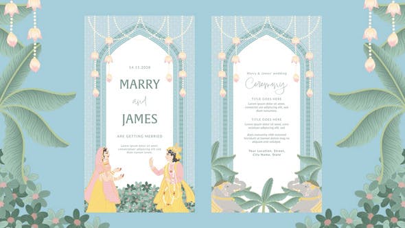 Videohive - Animated Indian Wedding Invitation Template 47594151