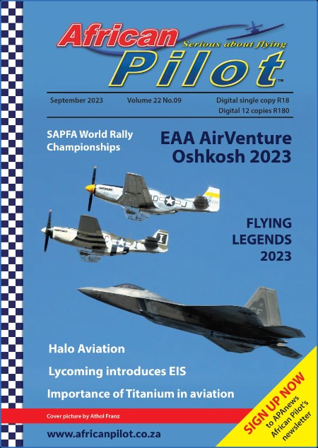 African Pilot Magazine - September 2023 C78a1623ac8708e1961a1d71c9dcb67a