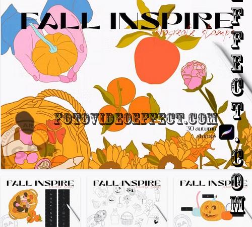 Fall Inspire Procreate Stamp - 4C5KWL8