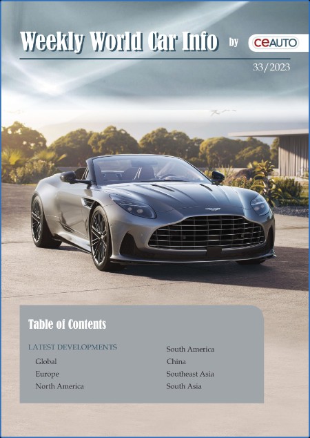 Weekly World Car Info - Issue 33 - 20 August 2023