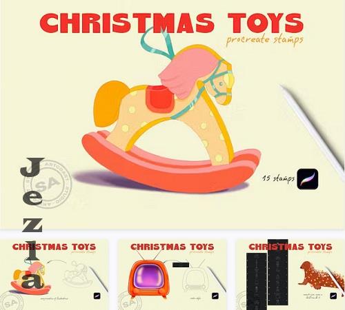 Christmas Toys Procreate Stamps - YCGX24M