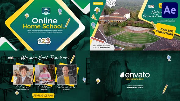 Videohive - Online Home School for After Effects 47834332