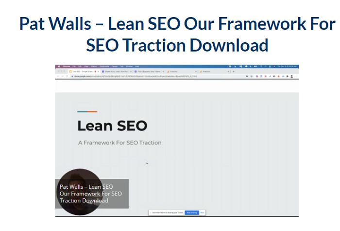 Pat Walls – Lean SEO Our Framework For SEO Traction Download 2023