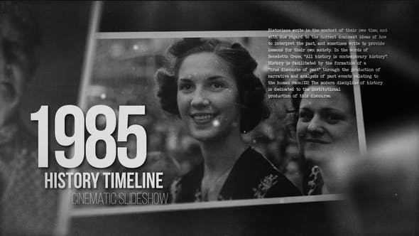 Videohive - History Timeline Slideshow - Pictures from the Past 47879642