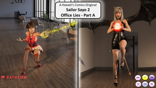 Hexxet - Sailor Sayo 2 - Office Lies - B 3D Porn Comic
