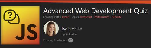Frontend Masters – Advanced Web Development Quiz