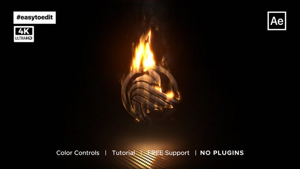 Videohive - Fire Logo Reveal 47859697