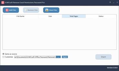 IUWEsoft Remove Excel Permissions Password Pro  13.8.0