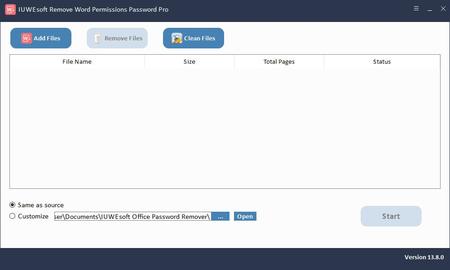 IUWEsoft Remove Word Permissions Password Pro 13.8.0