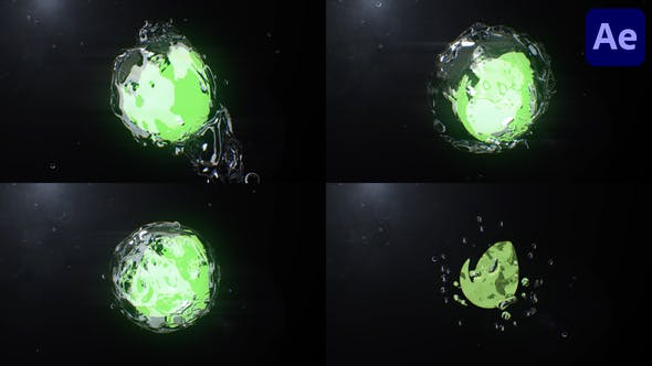 Videohive - Water Sphere Logo for After Effects 47940005