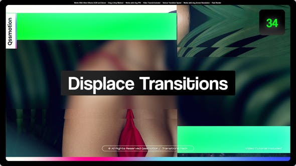 Videohive - Displace Transitions 47993554