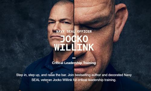 MasterClass – Critical Leadership Training with Navy SEAL Officer Jocko Willink