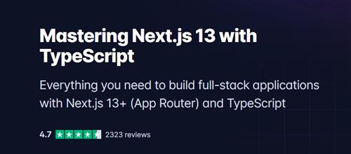 Code with Mosh – Mastering Next.js 13 with TypeScript