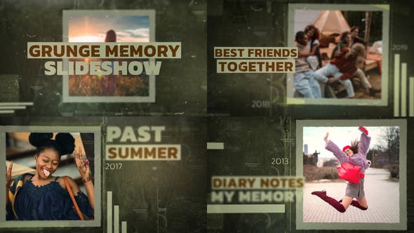 Videohive - Grunge Memory Slideshow 47985810