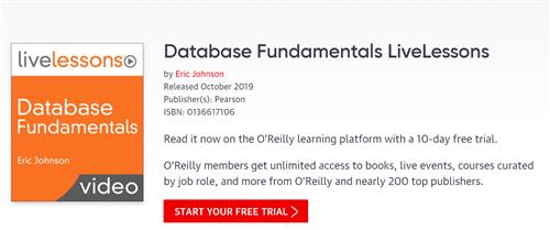 LiveLessons – Database Fundamentals by Eric Johnson
