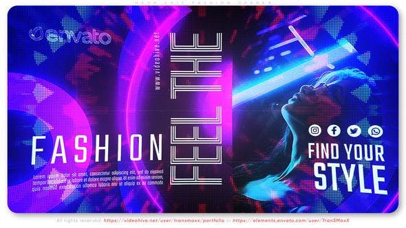 Videohive - Neon Chic Fashion Opener 47789108