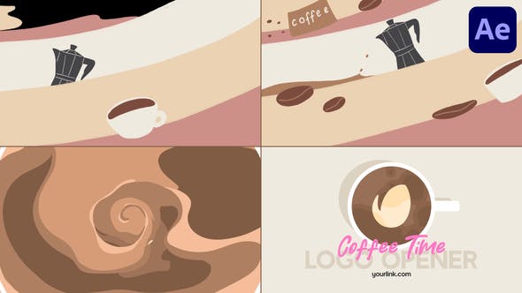 Videohive - Coffee Shop Quick Logo Opener for After Effects 47853081