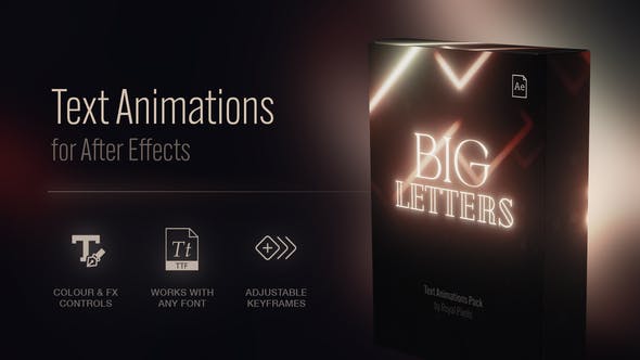 Videohive - Text Animation Presets | Big Letters 47600457